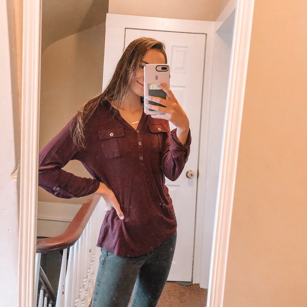 Maroon Blouse